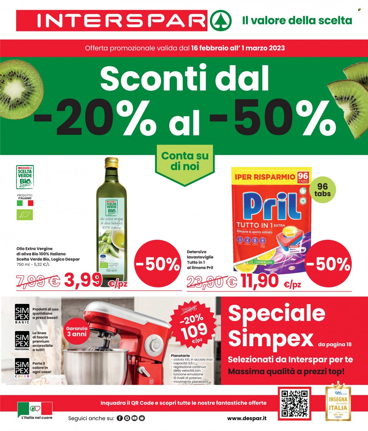 Volantino Interspar - 16/2/2023 - 1/3/2023. Pagina 1
