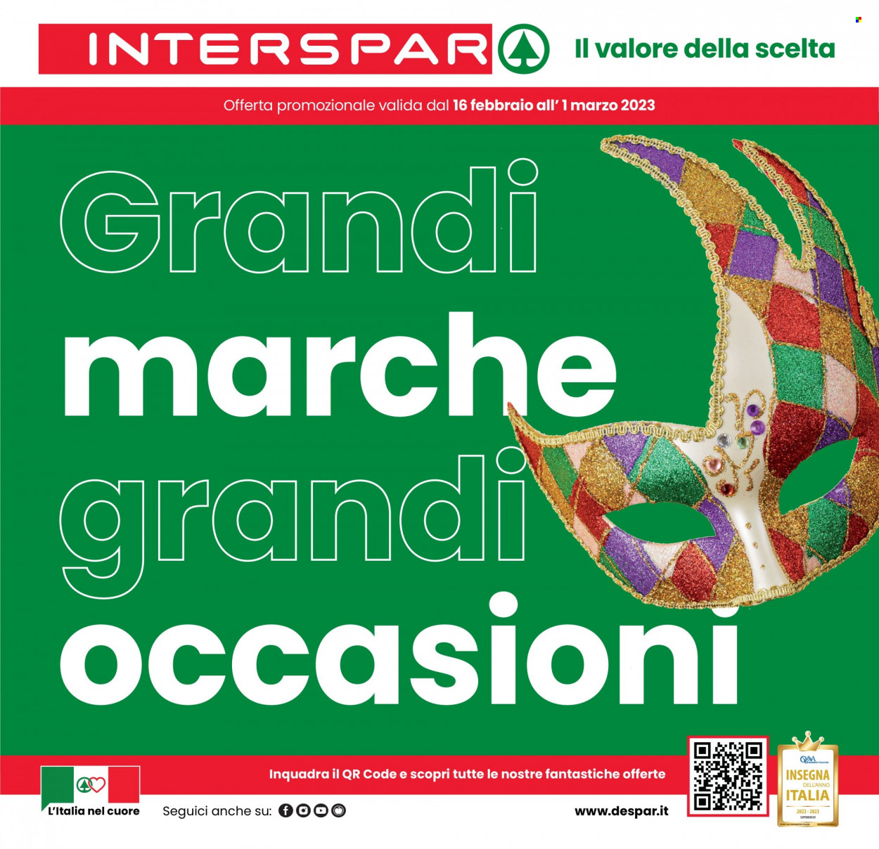 Volantino Interspar - 16/2/2023 - 1/3/2023. Pagina 1
