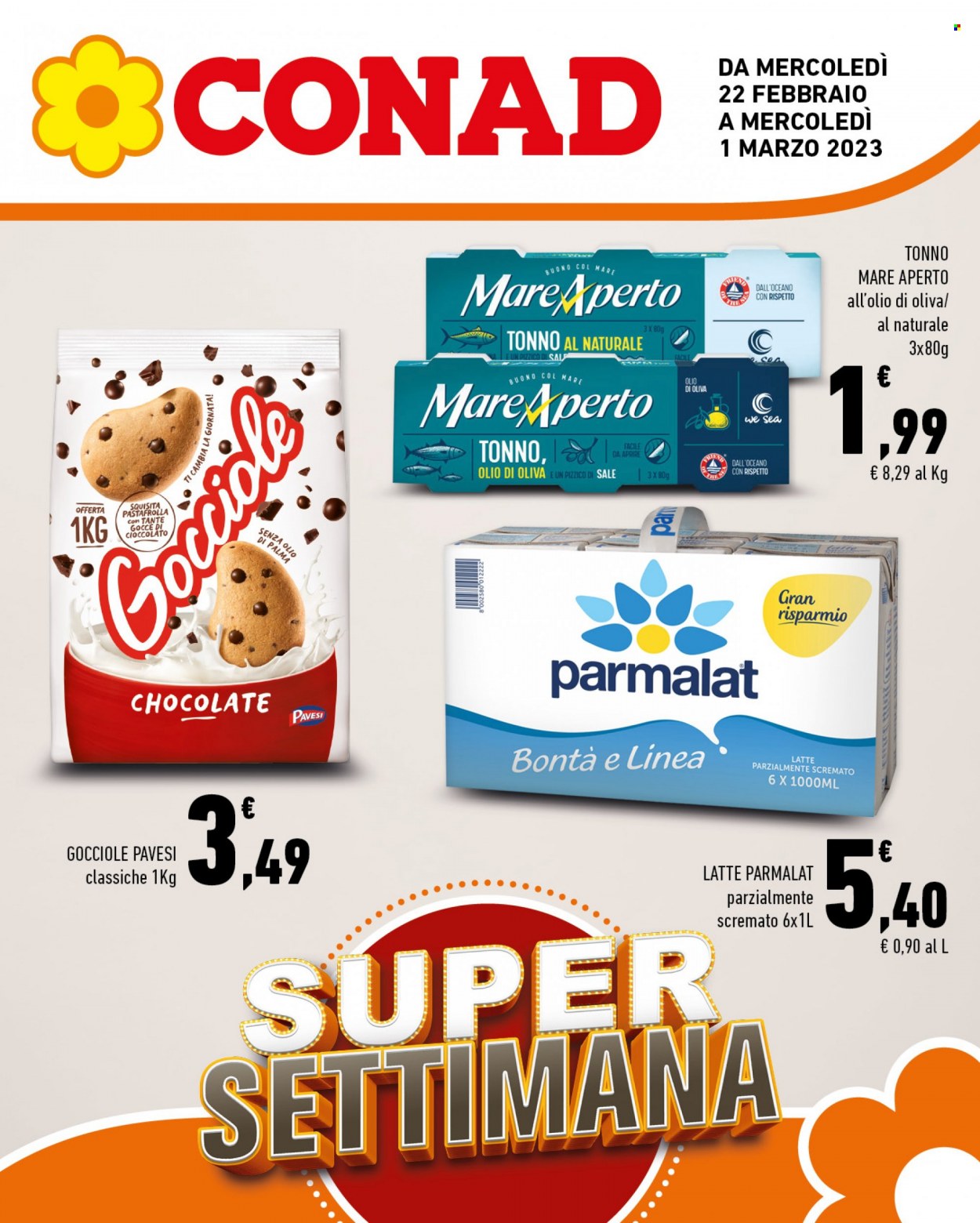 Volantino Conad - 22/2/2023 - 1/3/2023. Pagina 1