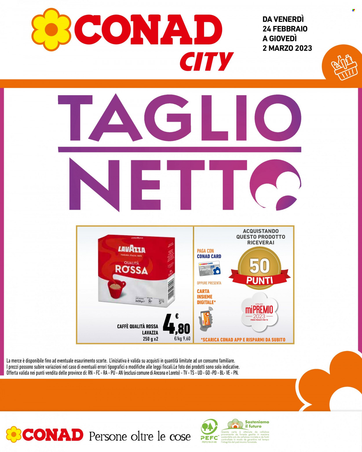 Volantino Conad - 24/2/2023 - 2/3/2023. Pagina 1