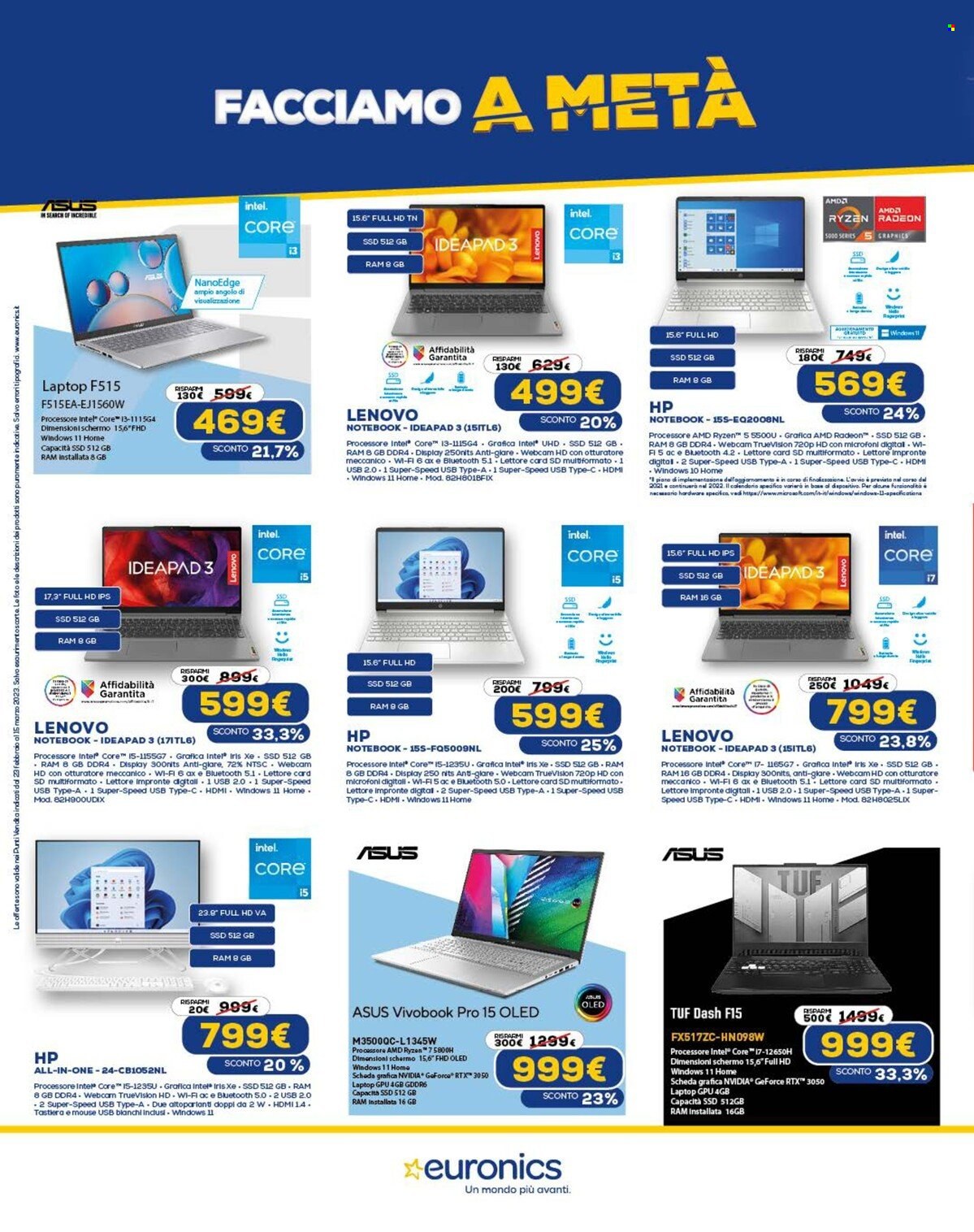 Volantino Euronics - 23/2/2023 - 15/3/2023. Pagina 9
