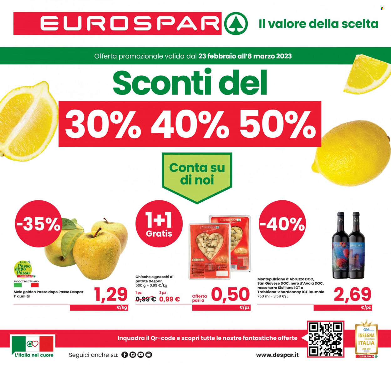 Volantino Eurospar - 23/2/2023 - 8/3/2023. Pagina 1