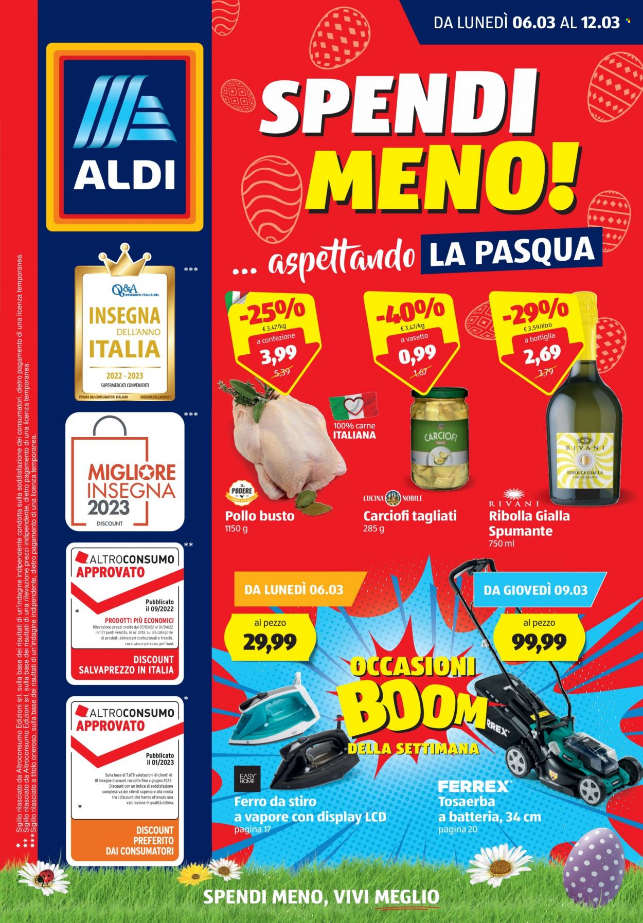 Volantino Aldi - 6/3/2023 - 12/3/2023. Pagina 1