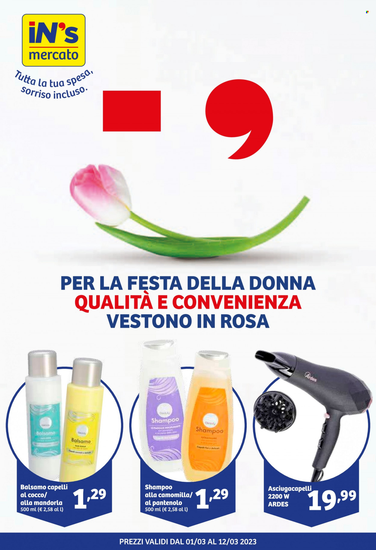 Volantino iN's Mercato - 1/3/2023 - 12/3/2023. Pagina 1