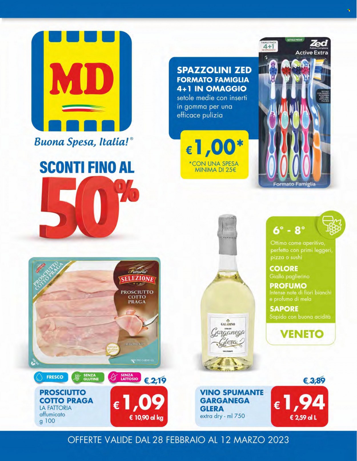 Leták MD Discount - 28.2.2023 - 12.3.2023. Strana 1