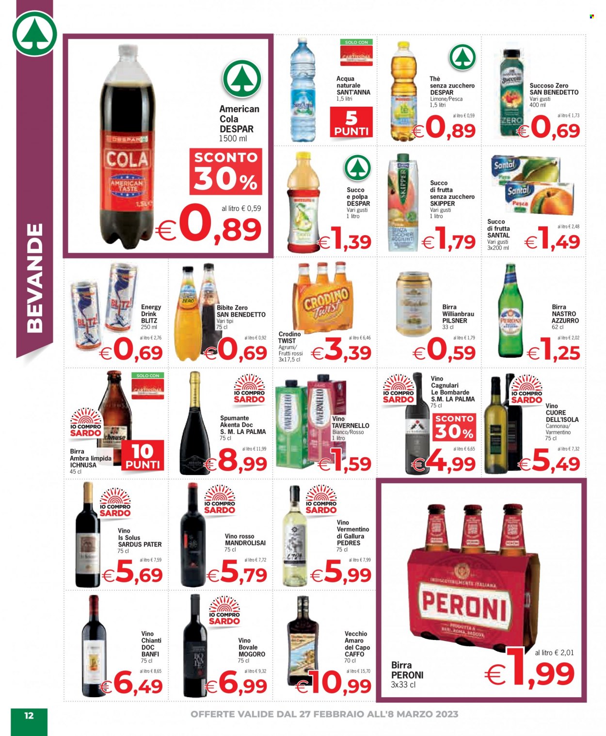 Volantino Eurospar - 27/2/2023 - 8/3/2023. Pagina 12