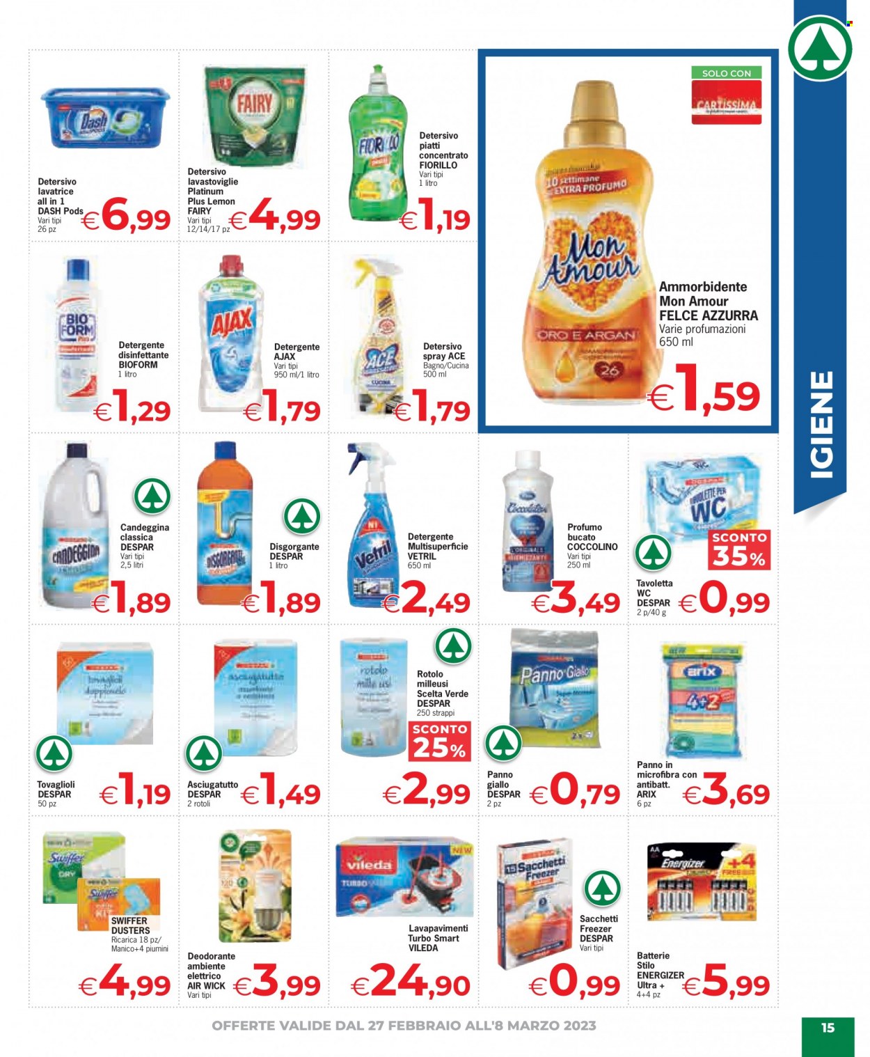 Volantino Eurospar - 27/2/2023 - 8/3/2023. Pagina 15