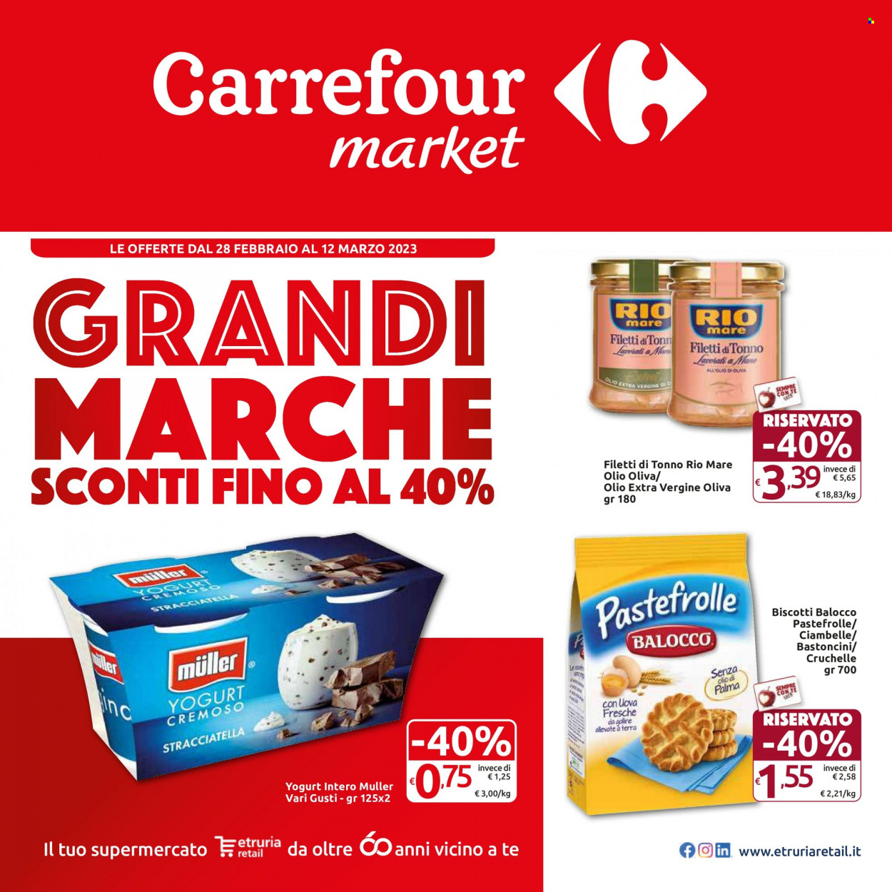 Volantino Carrefour - 28/2/2023 - 12/3/2023. Pagina 1
