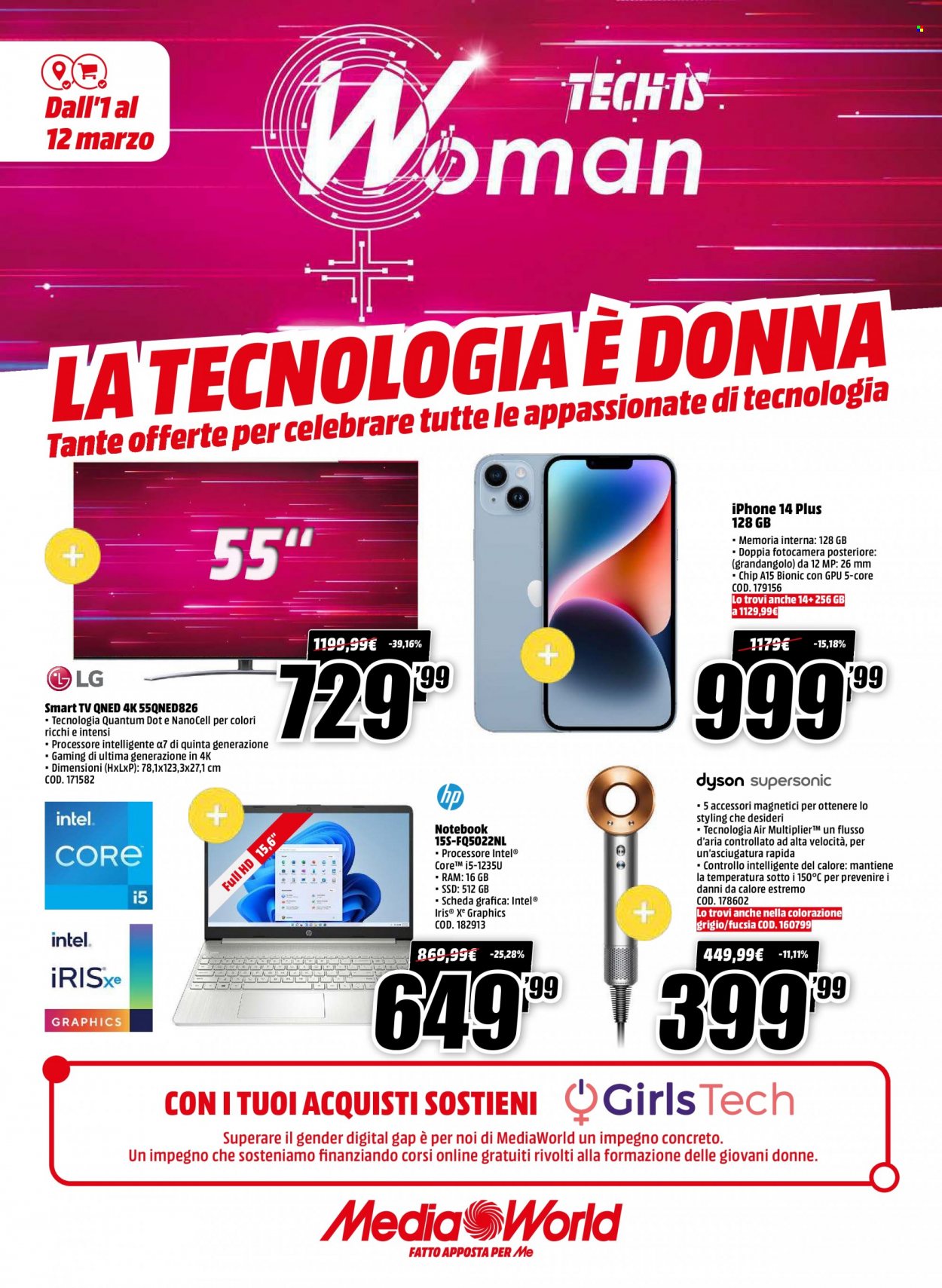 Volantino MediaWorld - 1/3/2023 - 12/3/2023. Pagina 1