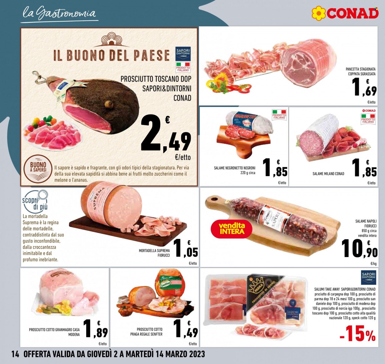 Leták Conad - 2.3.2023 - 14.3.2023. Strana 14