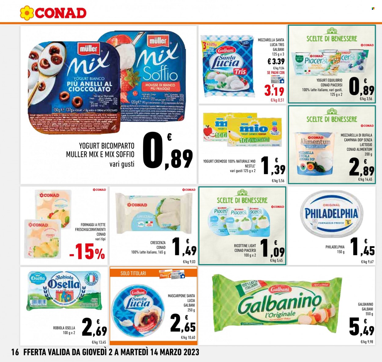 Volantino Conad - 2/3/2023 - 14/3/2023. Pagina 16