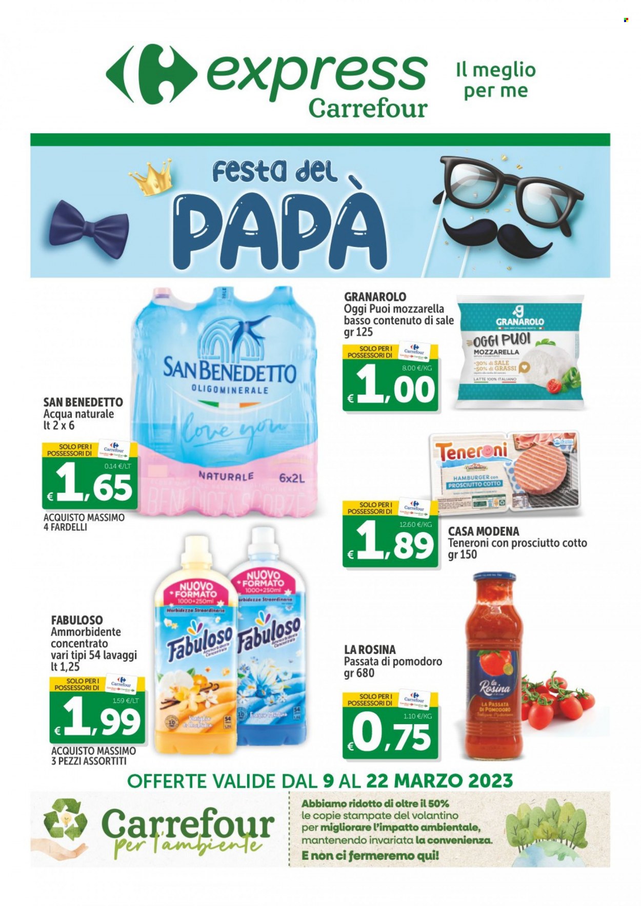 Volantino Carrefour - 9/3/2023 - 22/3/2023. Pagina 1