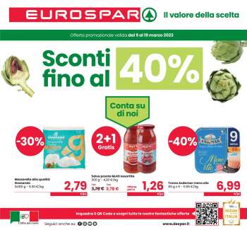 Volantino Eurospar - 9/3/2023 - 19/3/2023.