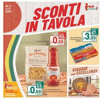 Volantino Iper, La grande i - 13/3/2023 - 23/3/2023.