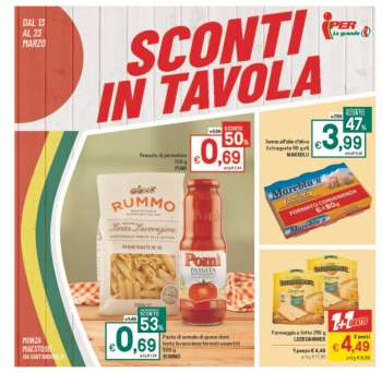 Volantino Iper, La grande i - 13/3/2023 - 23/3/2023.