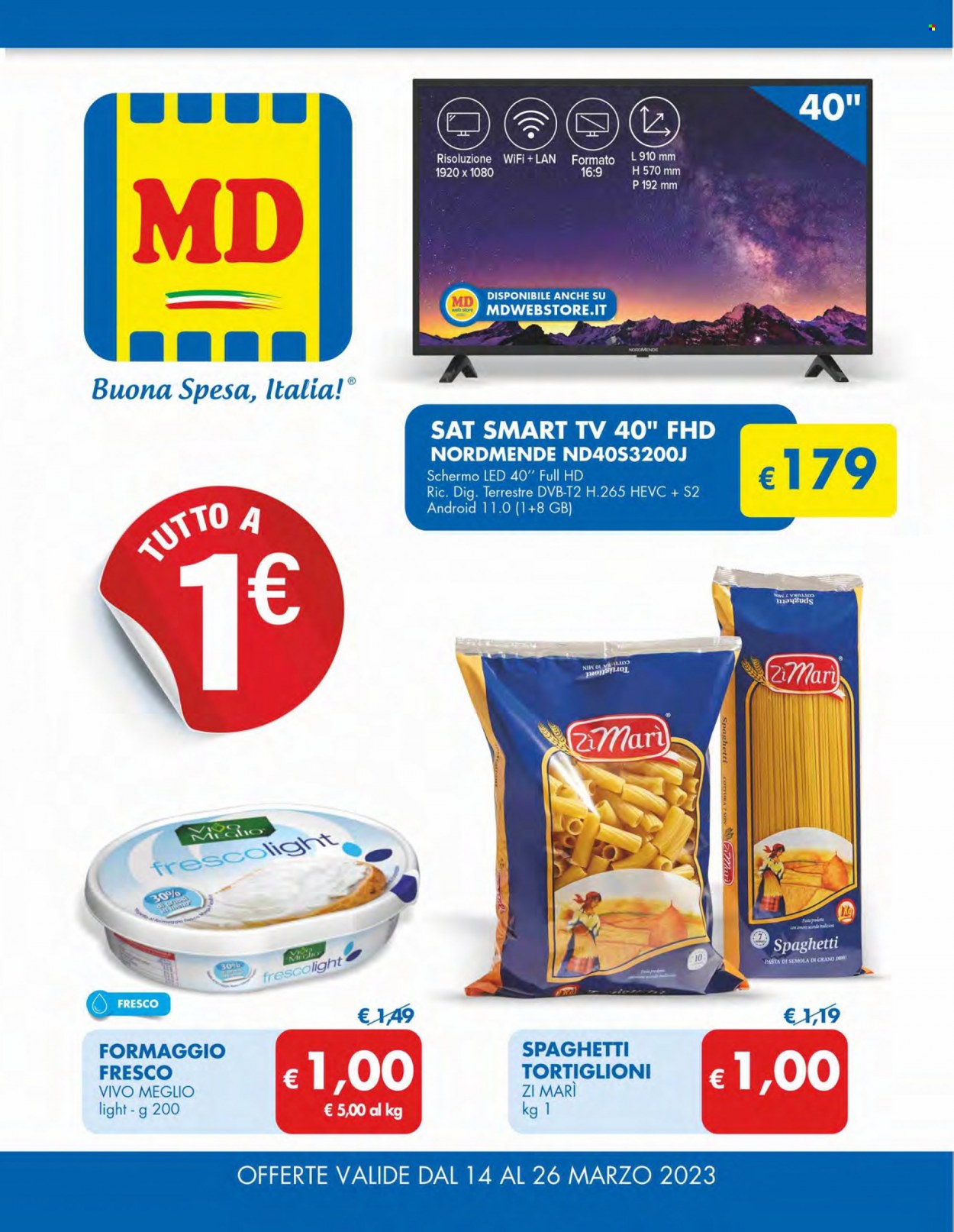 Volantino MD Discount - 14/3/2023 - 26/3/2023. Pagina 1