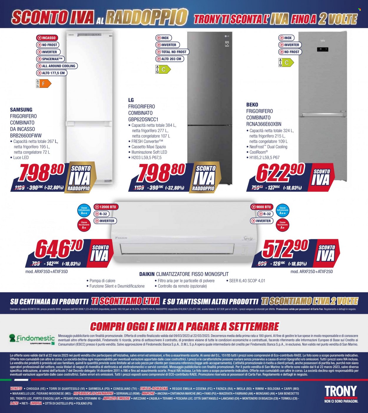 Volantino Trony - 9/3/2023 - 22/3/2023. Pagina 22