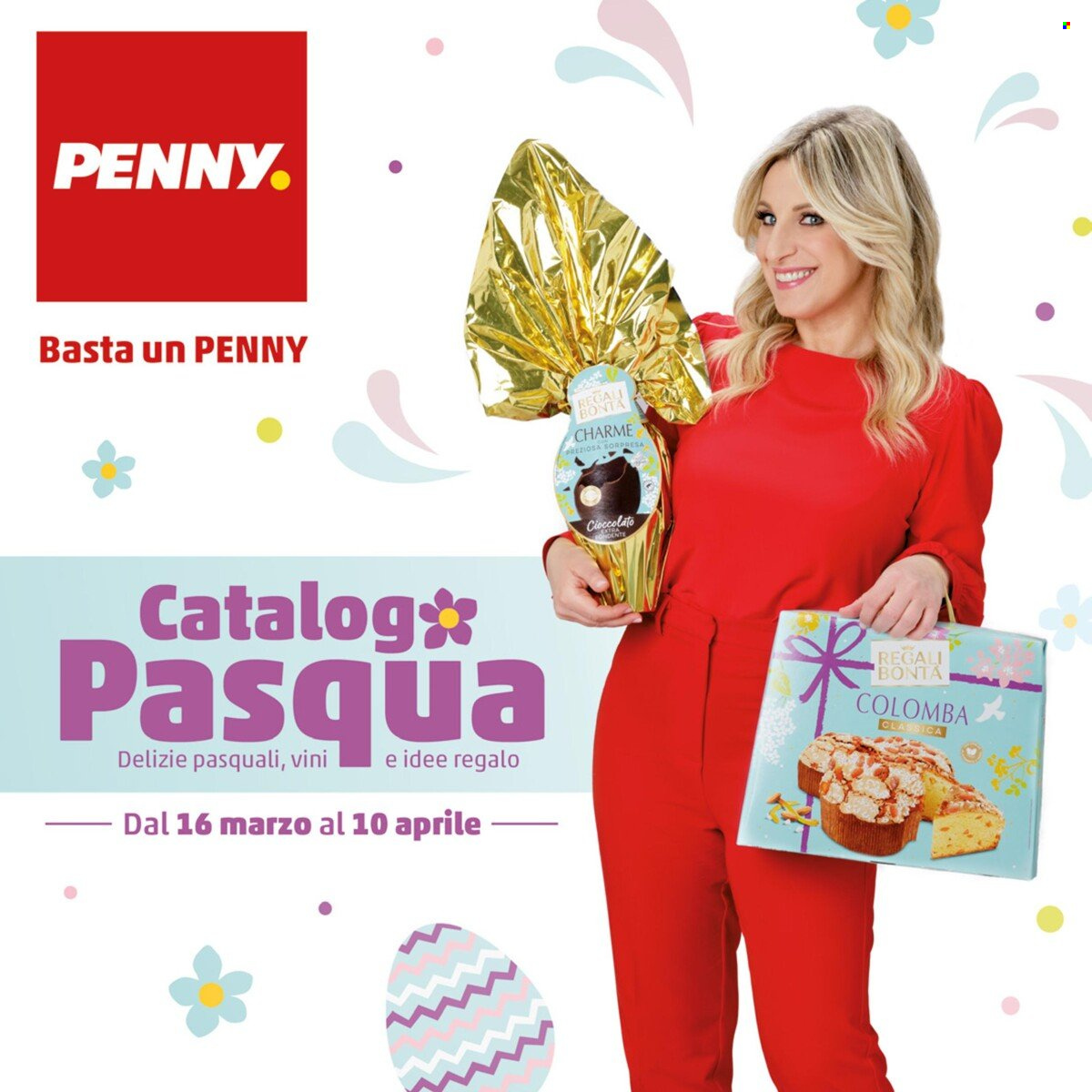 thumbnail - Volantino Penny Market - 16/3/2023 - 10/4/2023 - Prodotti in offerta - colomba, cioccolato. Pagina 1.