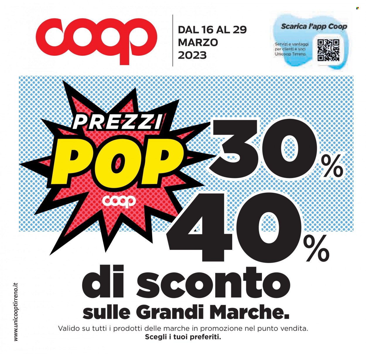 Leták Coop - 16.3.2023 - 29.3.2023. Strana 1