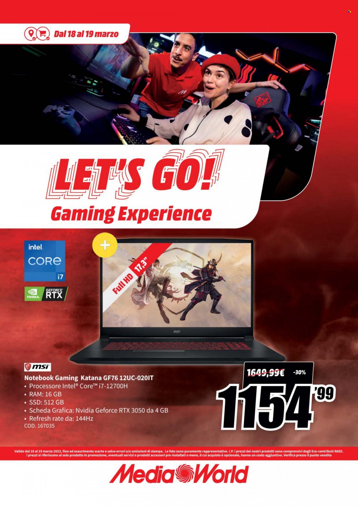 Volantino MediaWorld - 18/3/2023 - 19/3/2023. Pagina 2