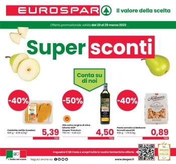 Volantino Eurospar - 20/3/2023 - 29/3/2023.