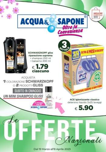 Volantino Acqua & Sapone - 19/3/2023 - 8/4/2023.