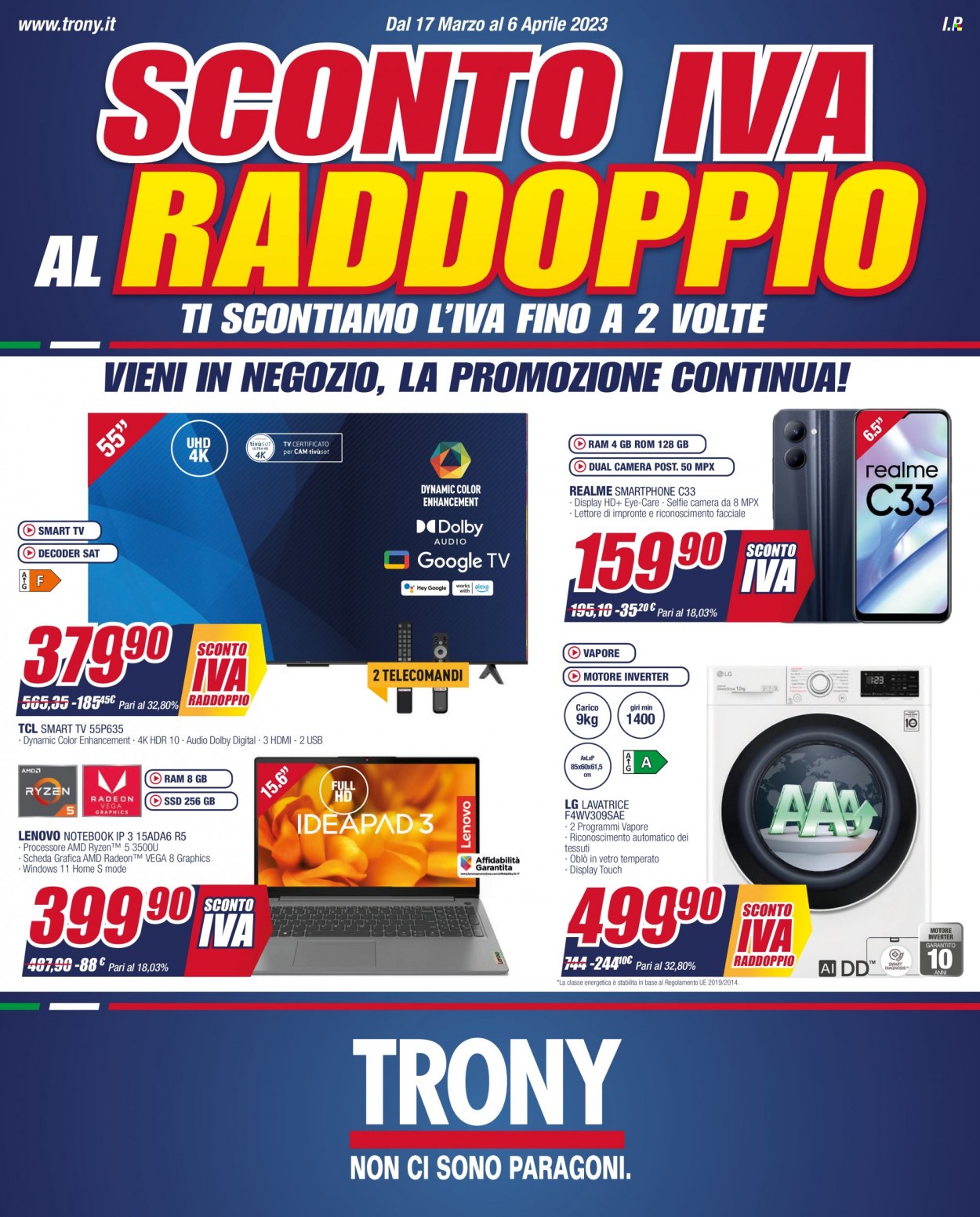 Leták Trony - 17.3.2023 - 6.4.2023. Strana 1