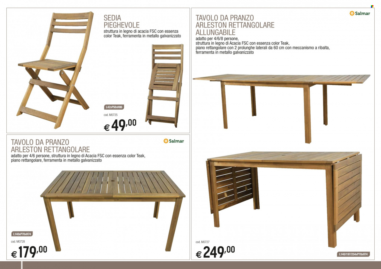 thumbnail - Volantino Brico Ok - Prodotti in offerta - sedia, sedia pieghevole. Pagina 22.