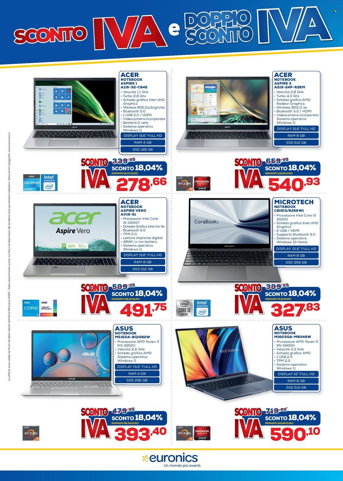 Volantino Euronics - 23/3/2023 - 29/3/2023. Pagina 7