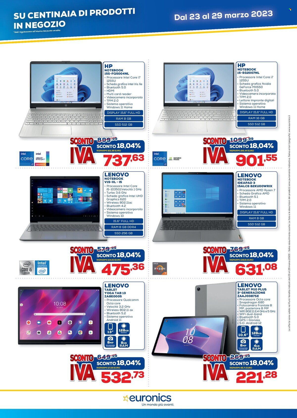 Volantino Euronics - 23/3/2023 - 29/3/2023. Pagina 8