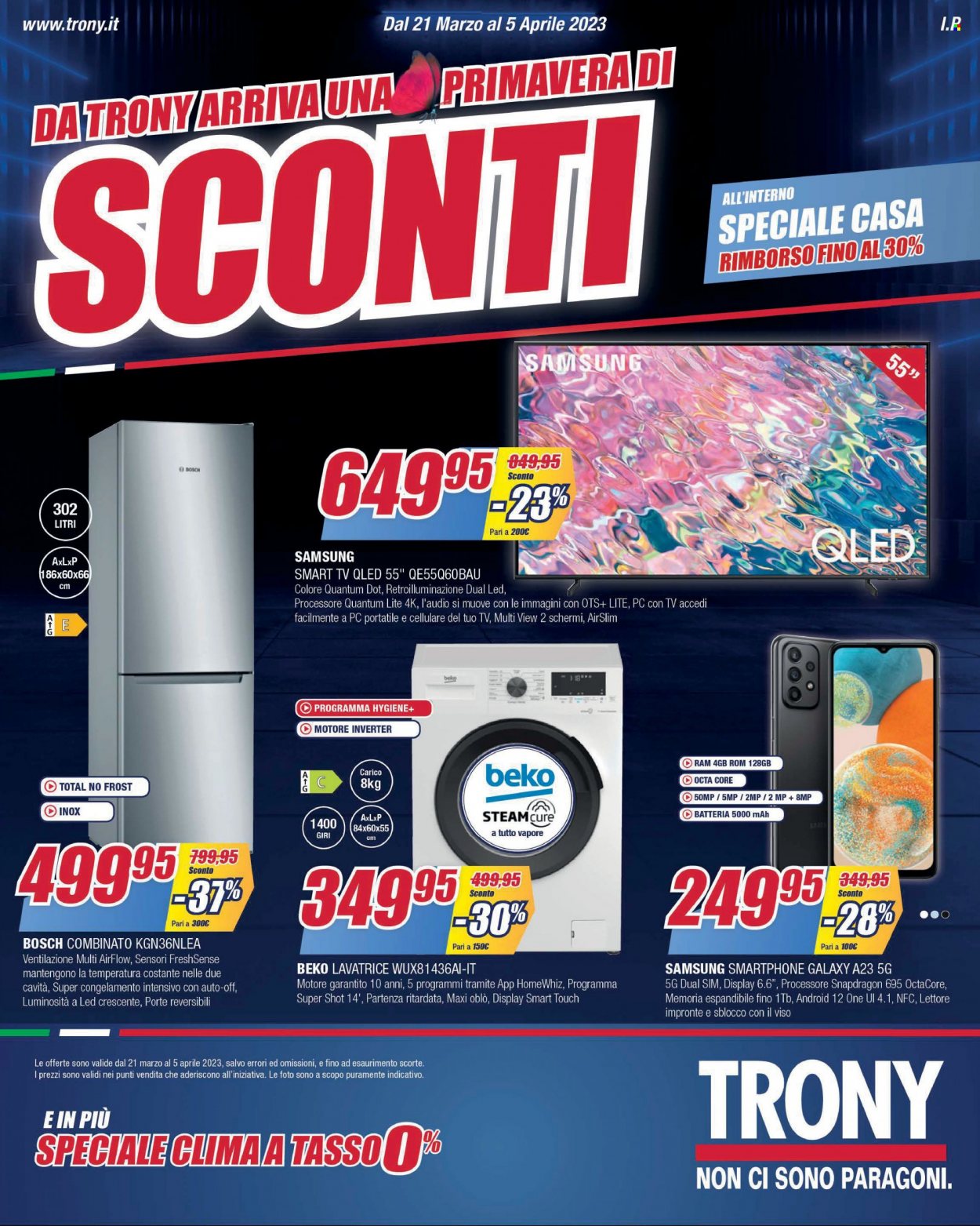 Volantino Trony - 21/3/2023 - 5/4/2023. Pagina 1