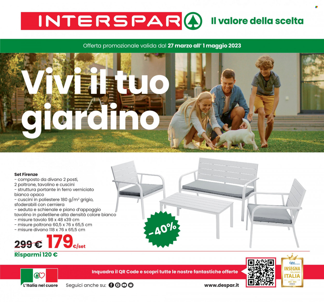 Volantino Interspar - 27/3/2023 - 1/5/2023. Pagina 1
