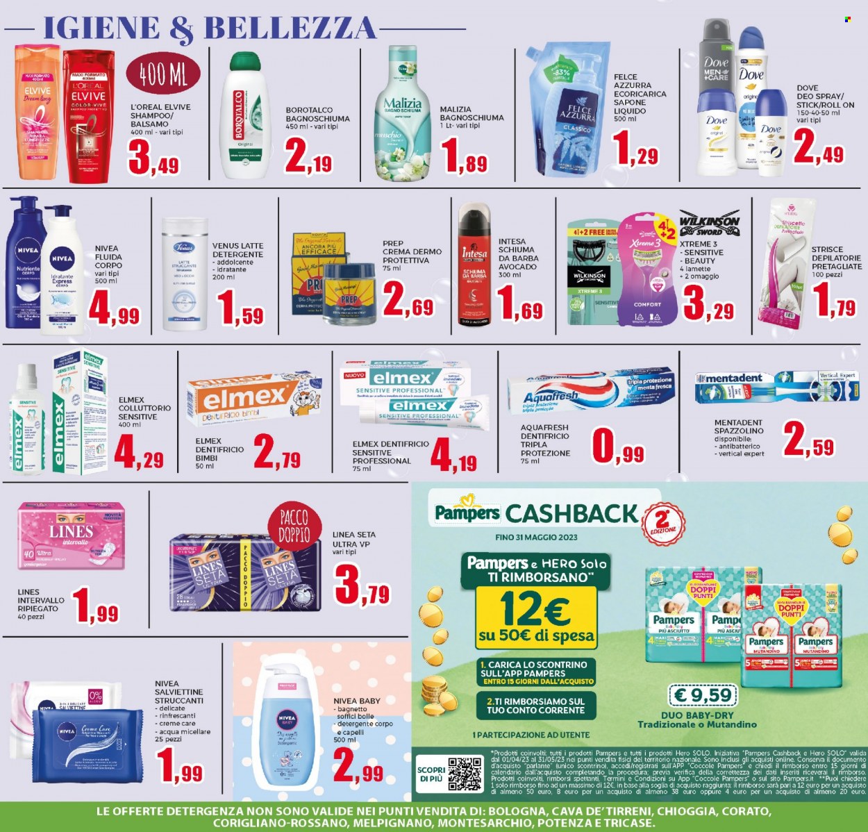 thumbnail - Volantino Happy Casa Store - 29/3/2023 - 13/4/2023 - Prodotti in offerta - detergente, Felce Azzurra, spazzolino, bagnetto. Pagina 3.