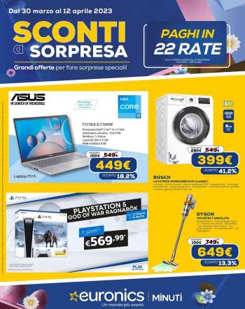 Volantino Euronics - 30/3/2023 - 12/4/2023.