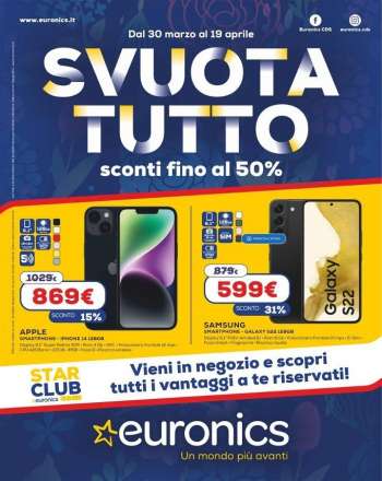 Volantino Euronics - 30/3/2023 - 19/4/2023.
