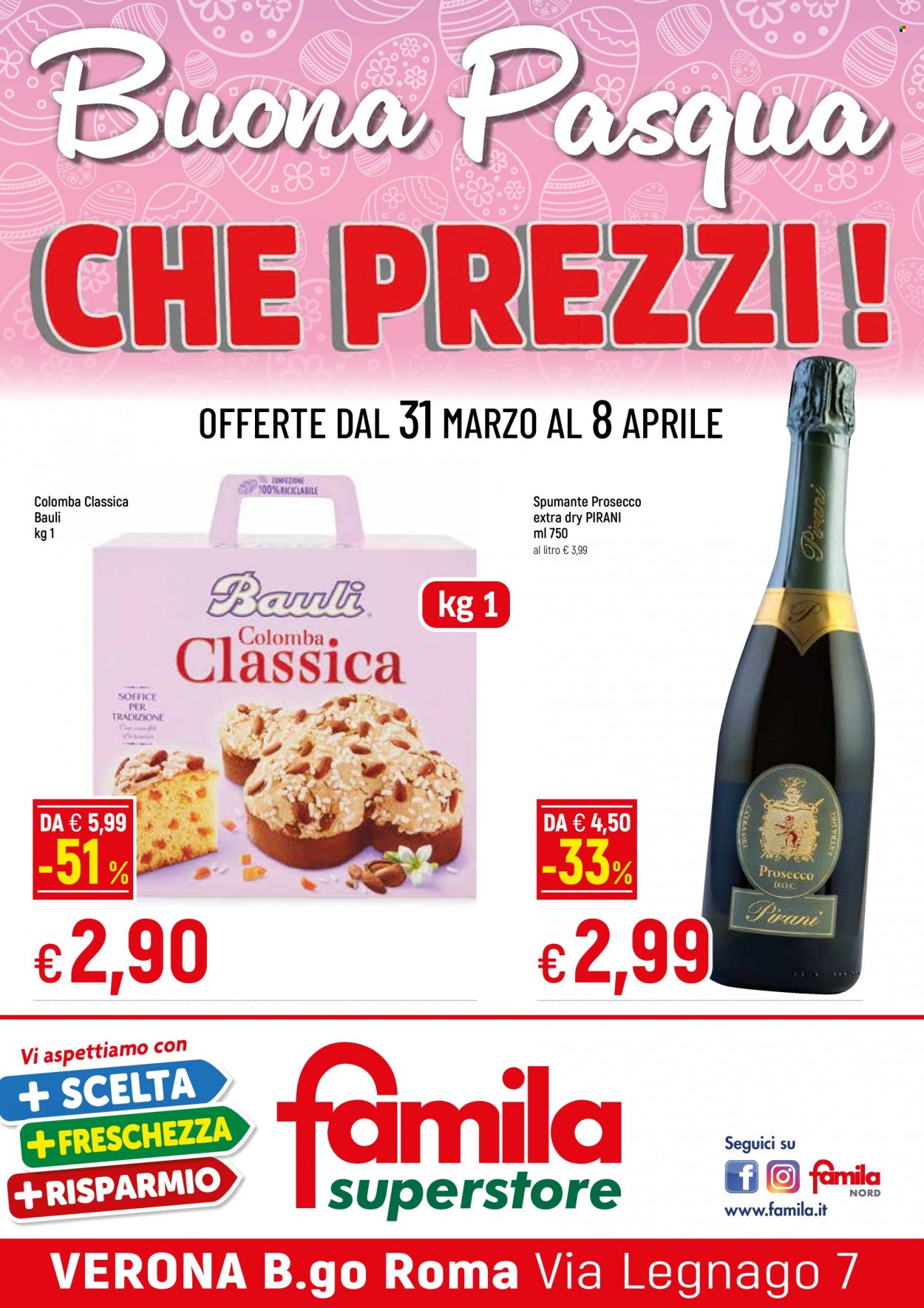 Volantino Famila - 31/3/2023 - 8/4/2023. Pagina 1