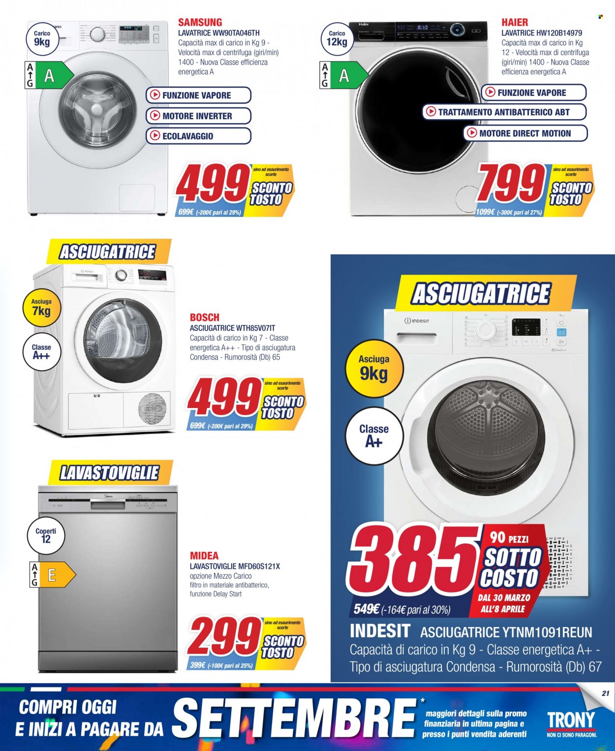 Volantino Trony - 30/3/2023 - 8/4/2023. Pagina 21