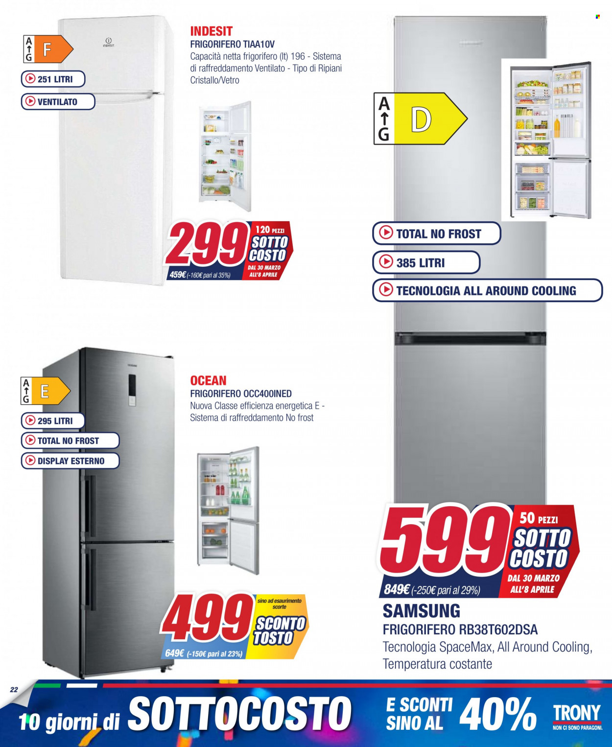 Volantino Trony - 30/3/2023 - 8/4/2023. Pagina 22