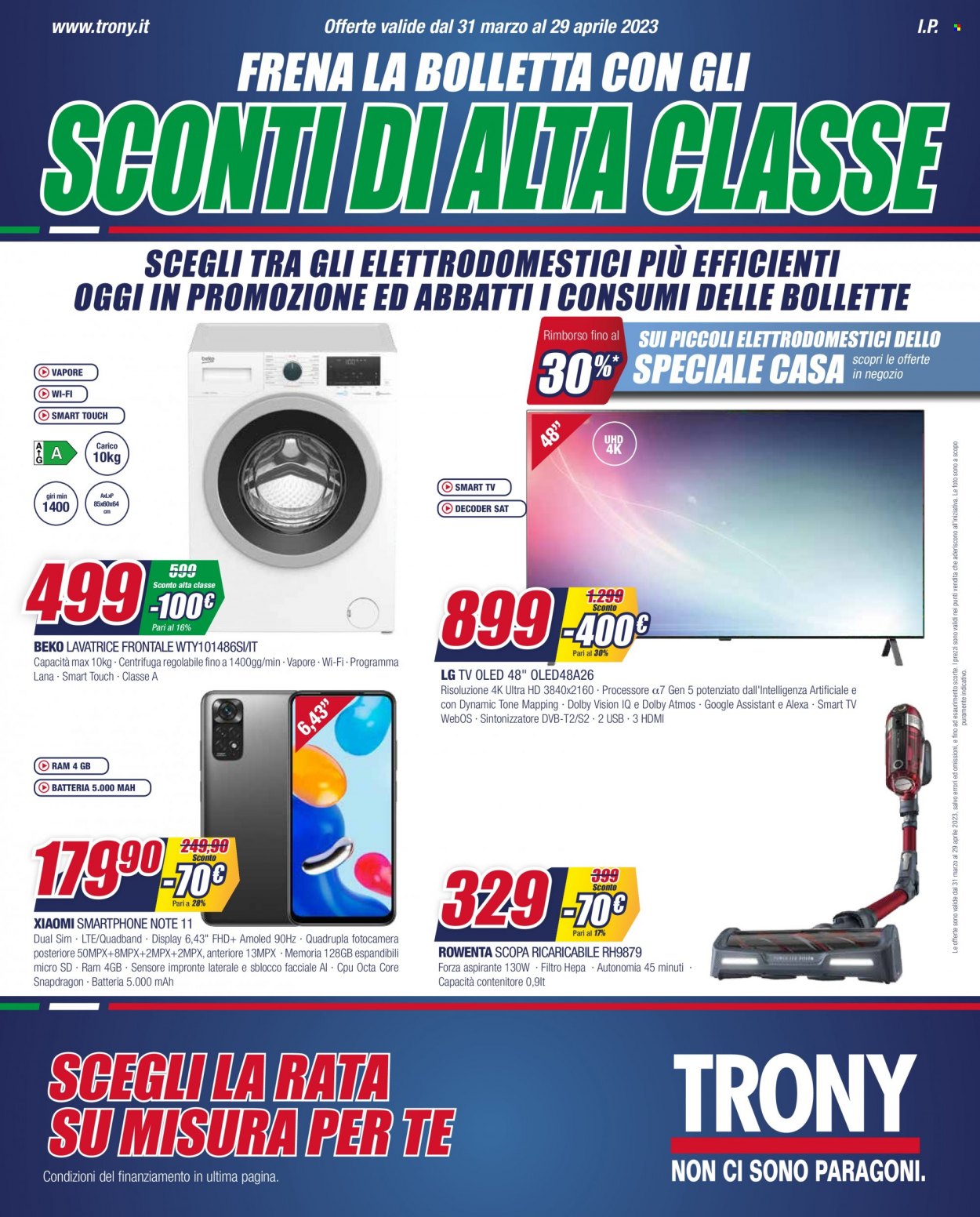 Volantino Trony - 31/3/2023 - 29/4/2023. Pagina 1