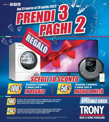 Volantino Trony - 31/3/2023 - 20/4/2023.