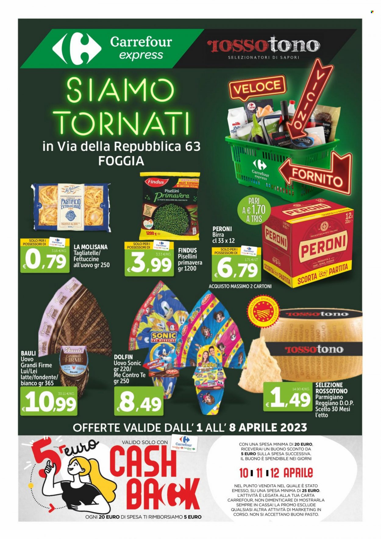 Volantino Carrefour - 1/4/2023 - 8/4/2023. Pagina 1
