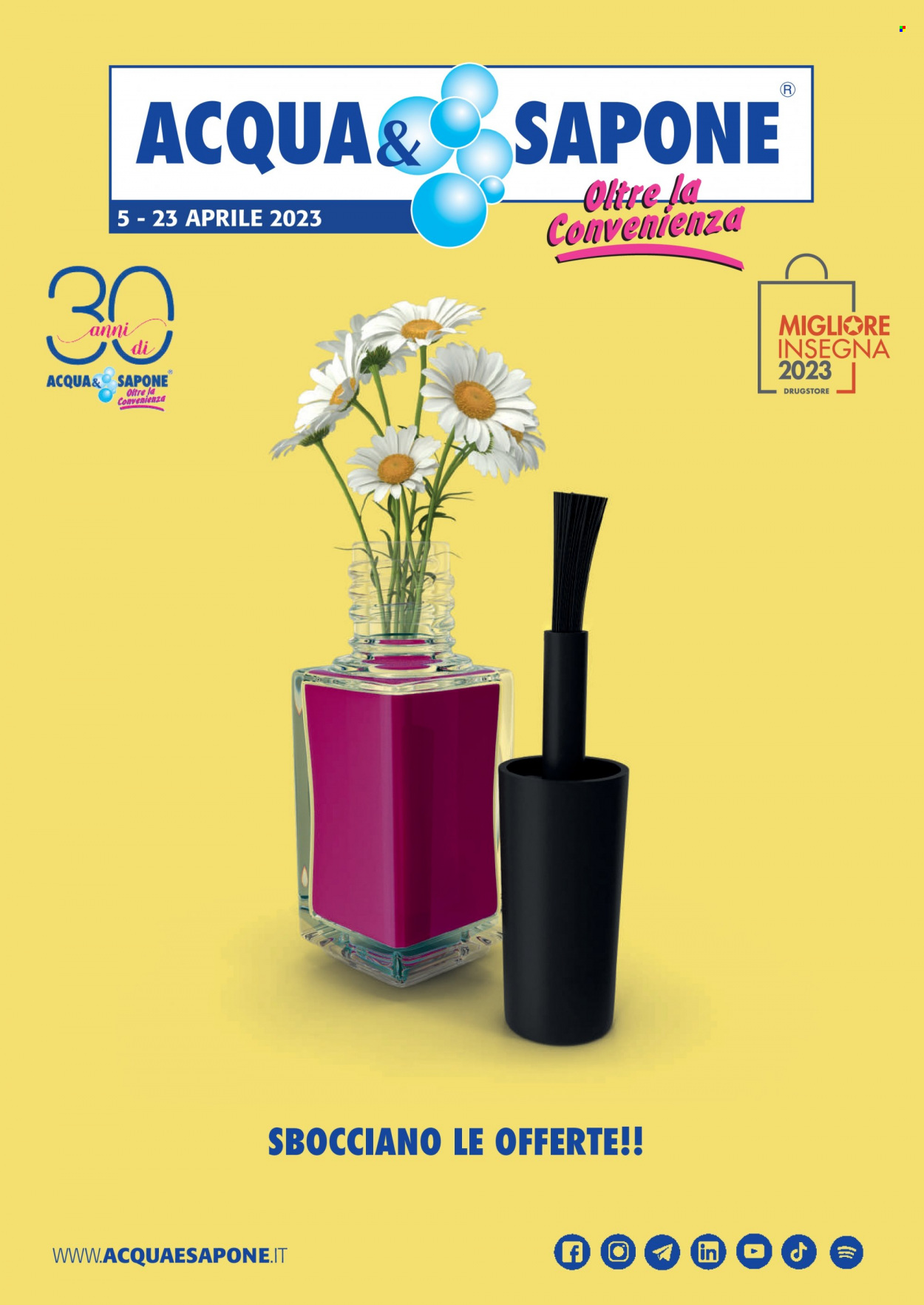 Volantino Acqua & Sapone - 5/4/2023 - 23/4/2023. Pagina 1