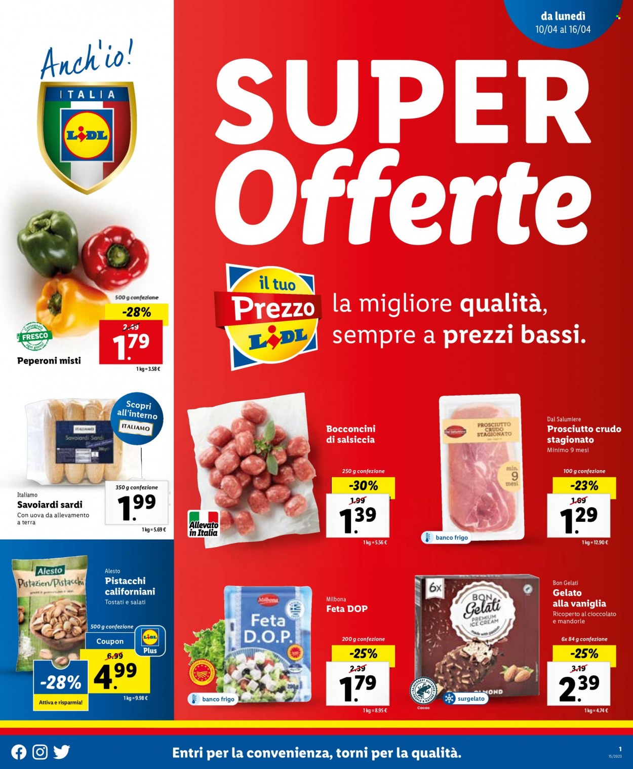Volantino Lidl - 10/4/2023 - 16/4/2023. Pagina 1