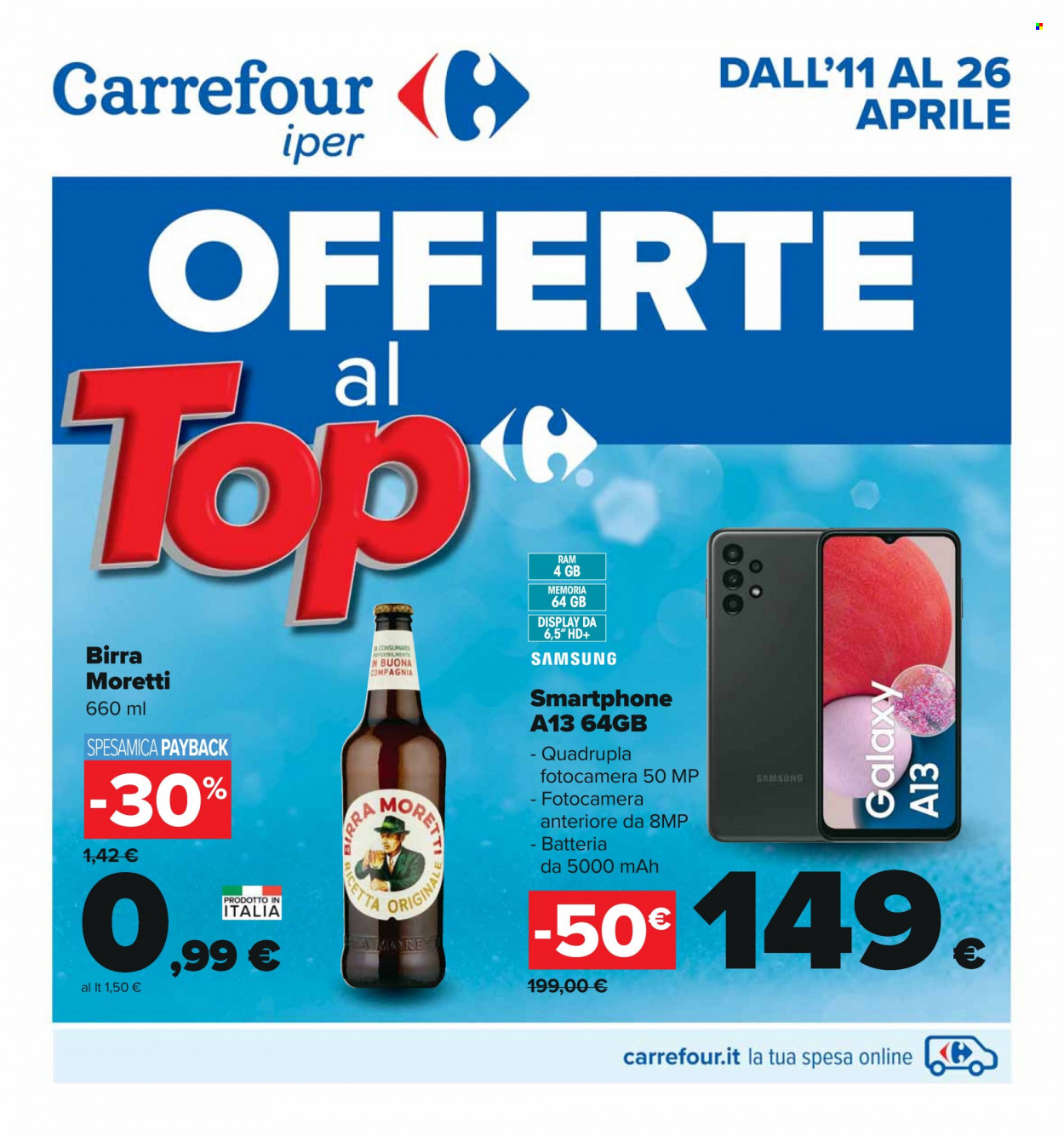 Volantino Carrefour - 11/4/2023 - 26/4/2023. Pagina 1