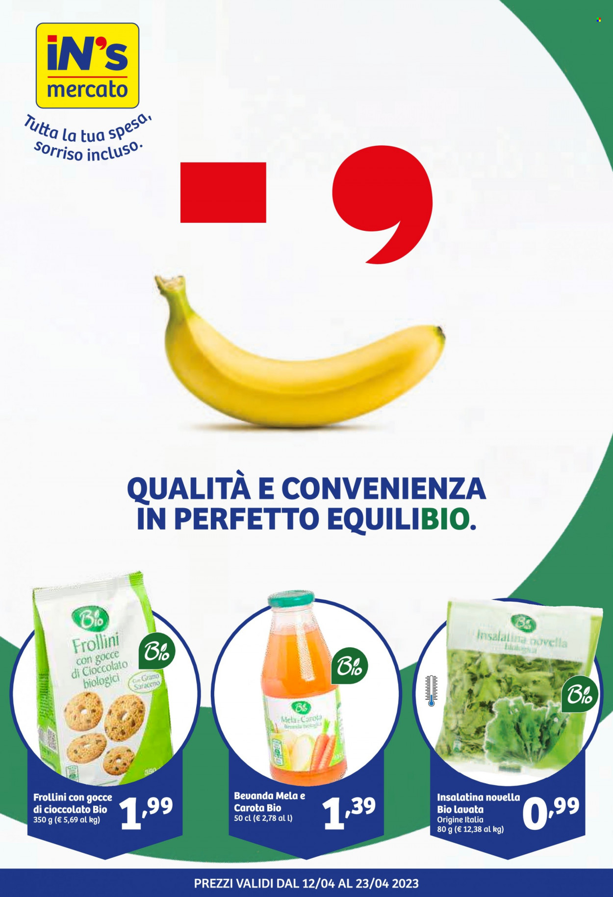 Volantino iN's Mercato - 12/4/2023 - 23/4/2023. Pagina 1