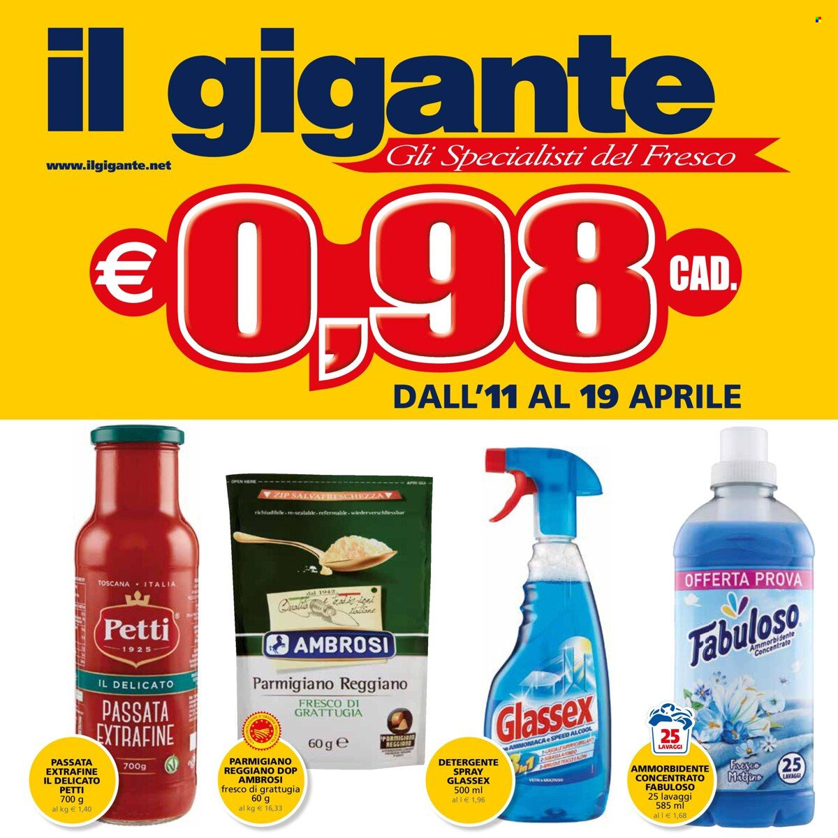 Volantino Il Gigante - 11/4/2023 - 19/4/2023. Pagina 1