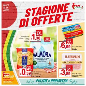 Volantino Iper, La grande i - 11/4/2023 - 23/4/2023.