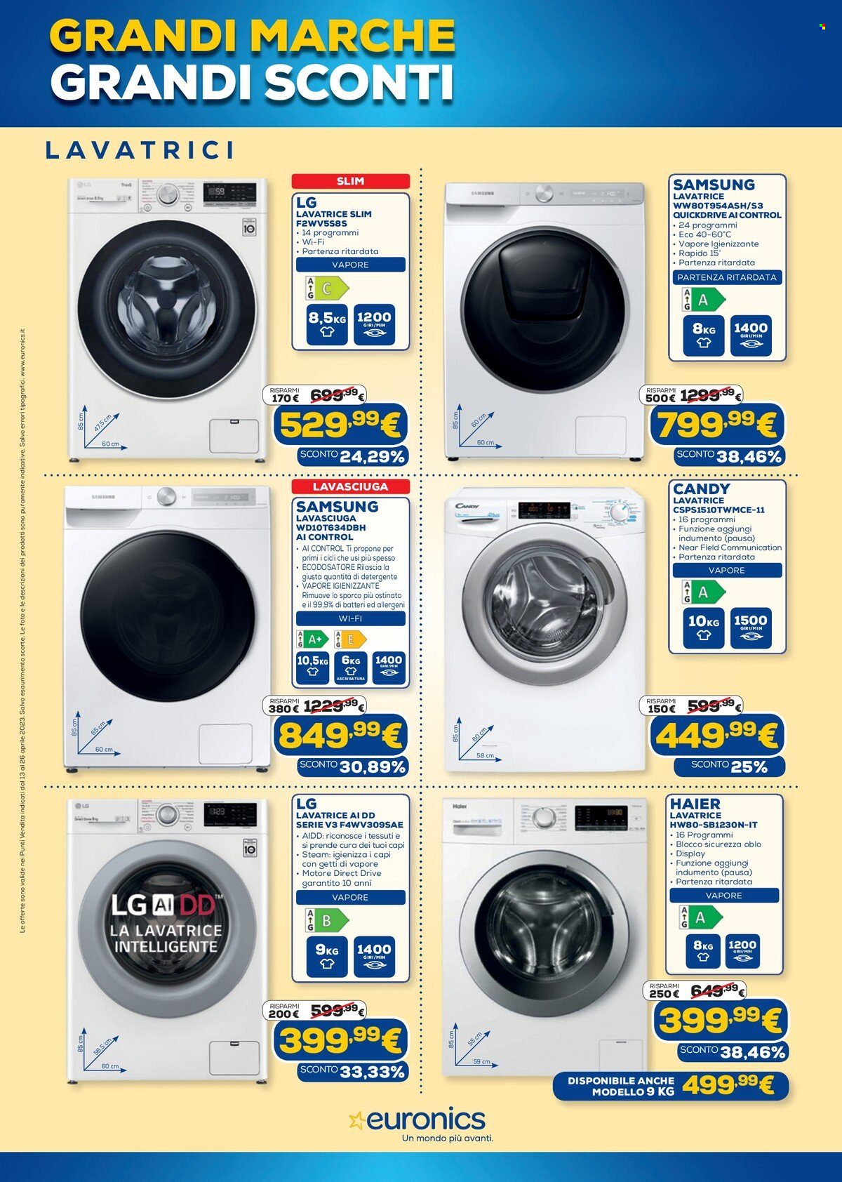 Volantino Euronics - 13/4/2023 - 26/4/2023. Pagina 20