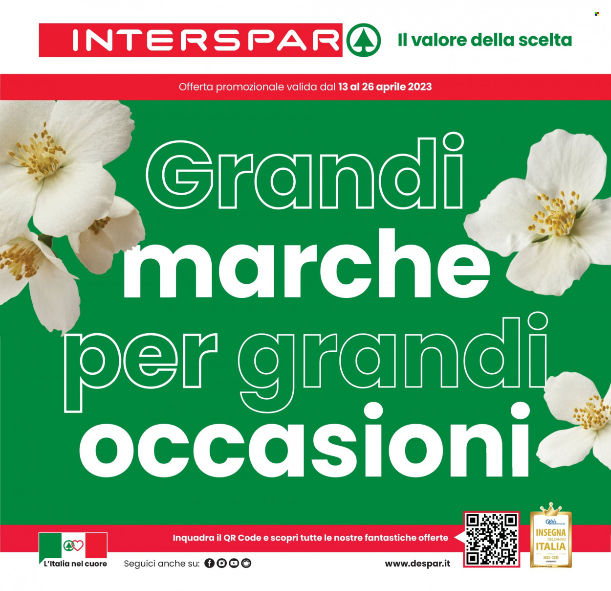Volantino Interspar - 13/4/2023 - 26/4/2023. Pagina 1