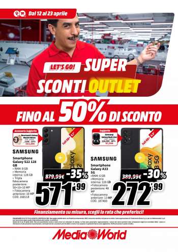 Volantino MediaWorld - 12/4/2023 - 23/4/2023.